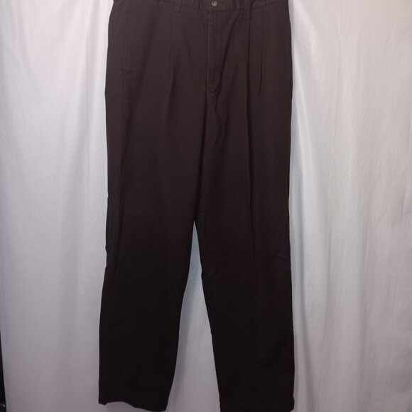 DOCKERS KHAKIS MEN'S BROWN PANTS - Picture 7 of 8